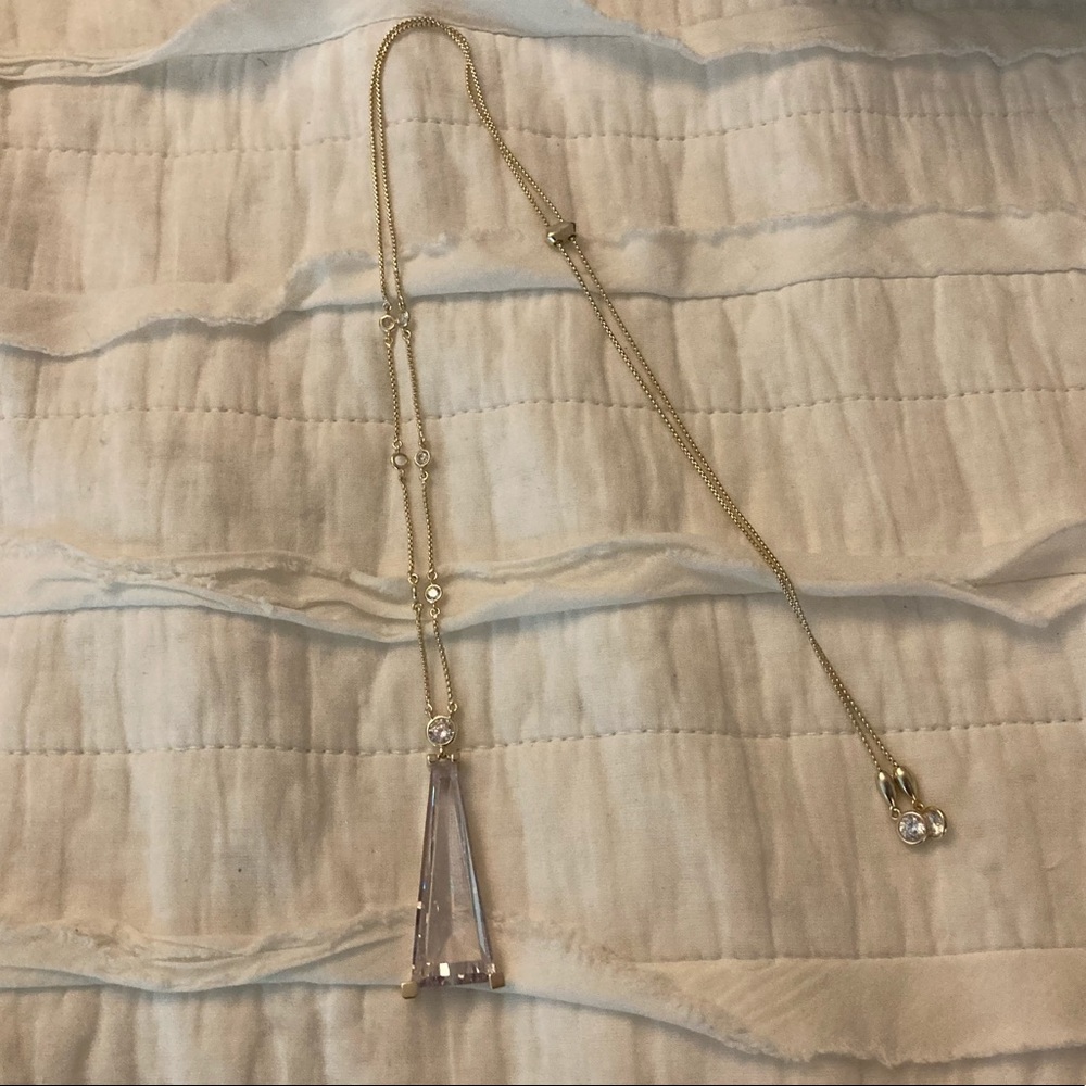Kendra Scott Gold Necklace *missing one tiny stone*